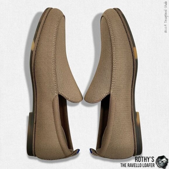 ROTHY’S THE RAVELLO LOAFER IN FADED BROWN SUSTAINABLE WASHABLE SHOES SIZE EU 42 - Picture 7 of 16